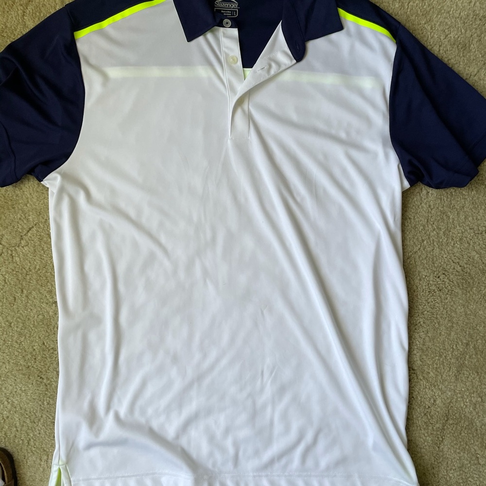 White slazenger polo